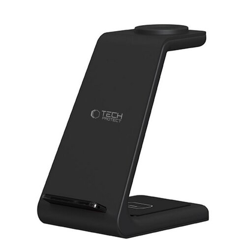 Ładowarka indukcyjna TECH-PROTECT QI15W-A36 3w1 for Android Czarny
