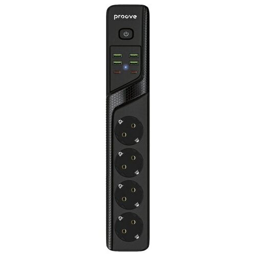 Listwa zasilająca PROOVE Power Socket P-04 (2 m) Czarny