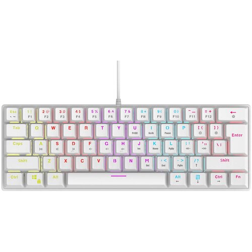 Klawiatura RAMPAGE Plower K60 Biały