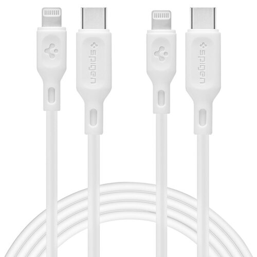 Kabel USB-C - Lightning SPIGEN DuraSync MFI 1 m Biały (2szt.)