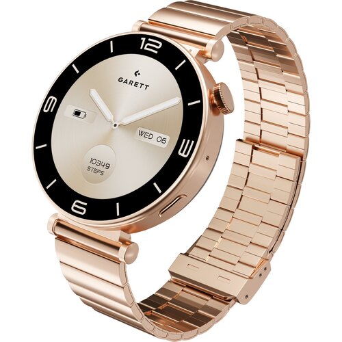 Smartwatch GARETT Rose Różowe złoto Stalowy