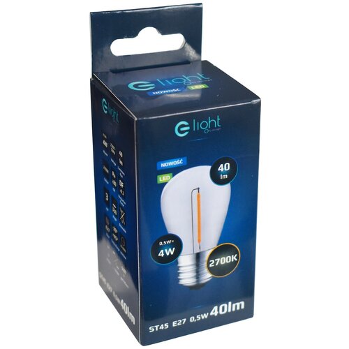 Żarówka LED ELIGHT Filament ST45 EKZF8123 0.5W E27