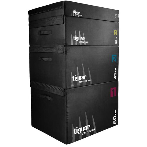 Skrzynia plyometryczna TIGUAR plyo soft box V2 Zestaw