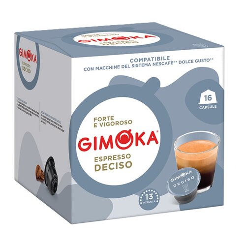Kapsułki GIMOKA Espresso Deciso do ekspresu Nescafe Dolce Gusto (16 szt.)