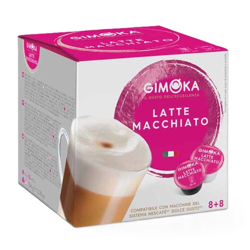 Kapsułki GIMOKA Latte Macchiato do ekspresu Nescafe Dolce Gusto (16 szt.)