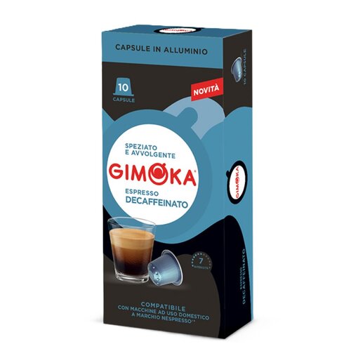 Kapsułki GIMOKA Decaffeinato do ekspresu Nespresso (10 szt.)