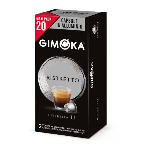 Kapsułki GIMOKA Ristretto do ekspresu Nespresso (20 szt.)