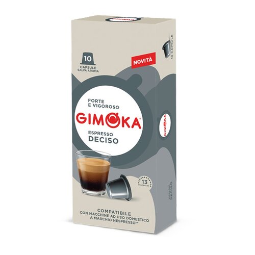 Kapsułki GIMOKA Deciso do ekspresu Nespresso (10 szt.)