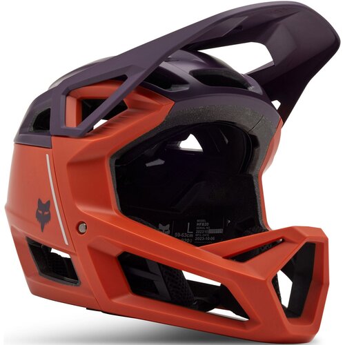Kask rowerowy FOX Proframe Pomarańczowo-fioletowy MTB (rozmiar S) MIPS