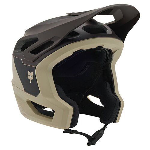 Kask rowerowy FOX Dropframe Pro NYF CE Kremowy MTB (rozmiar S) MIPS