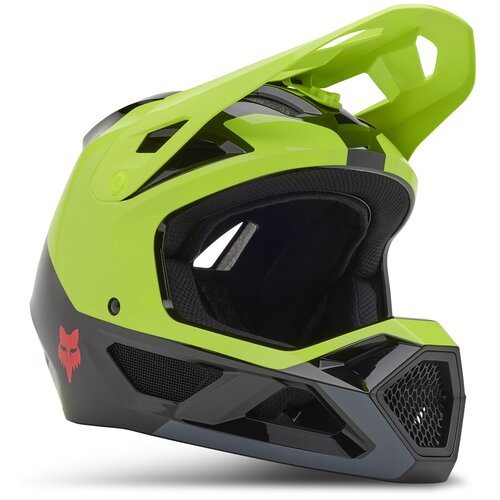 Kask rowerowy FOX Rampage Barge Fluorescent Żółty MTB (rozmiar M) MIPS