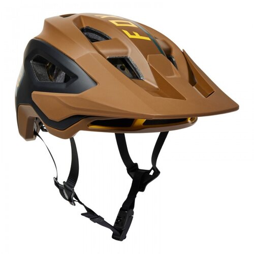 Kask rowerowy FOX Speedframe Pro Blocked Brązowy MTB (rozmiar S) MIPS