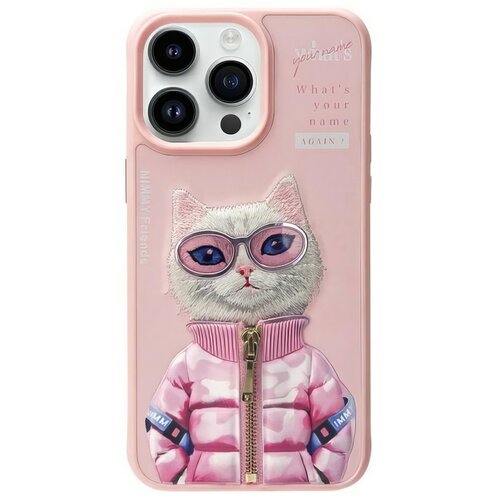 Etui NIMMY Cool&Cute 2.0 Cat do Apple iPhone 15 Pro Różowy