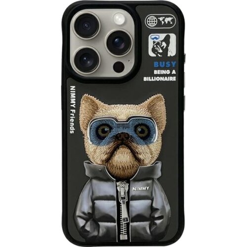 Etui NIMMY Cool&Cute 2.0 Dog do Apple iPhone 15 Pro Max Czarny
