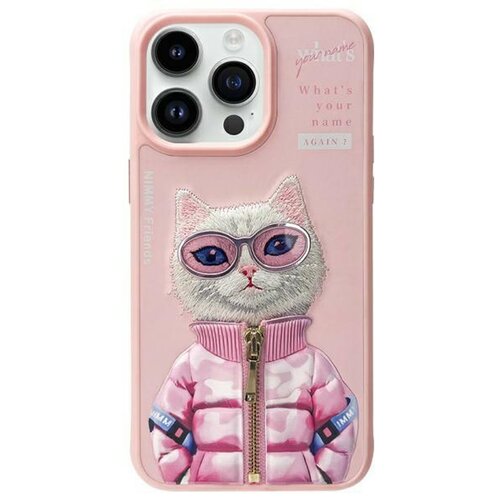 Etui NIMMY Cool&Cute 2.0 Cat do Apple iPhone 15 Pro Max Różowy