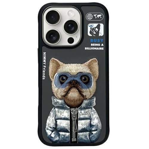 Etui NIMMY Cool&Cute 2.0 Dog do Apple iPhone 16 Pro Max Czarny