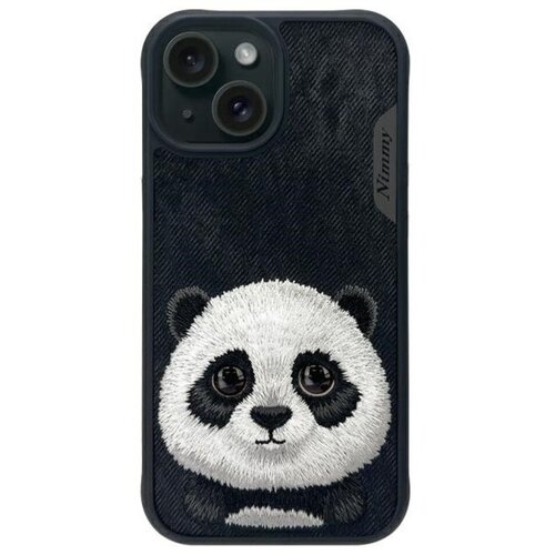 Etui NIMMY Big Eyed Pet 2.0 Panda do Apple iPhone 15 Czarny