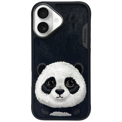 Etui NIMMY Big Eyed Pet 2.0 Panda do Apple iPhone 16 Czarny