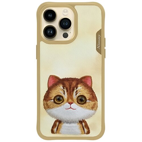 Etui NIMMY Big Eyed Pet 2.0 Cat do Apple iPhone 15 Pro Max Khaki
