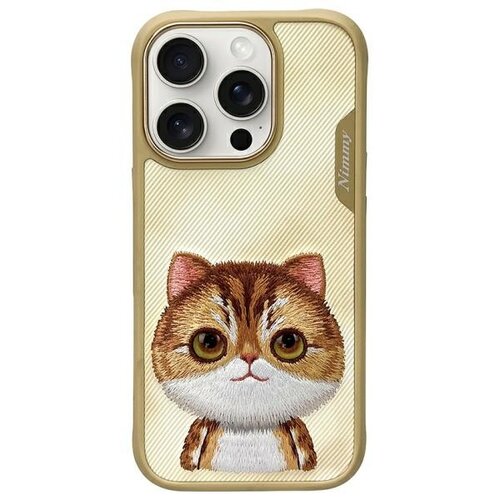 Etui NIMMY Big Eyed Pet 2.0 Cat do Apple iPhone 16 Pro Max Khaki