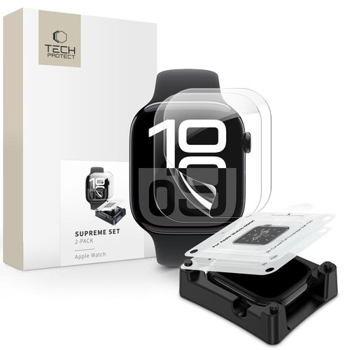 Folia hydrożelowa TECH-PROTECT Supreme Set do Apple Watch 10 (46mm)