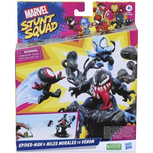 Zestaw figurek HASBRO Stunt Squad Spider-Man & Miles Morales Vs Venom F7833