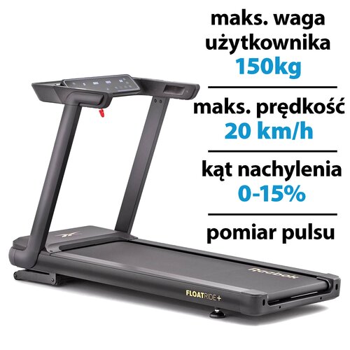 Bieżnia elektryczna REEBOK FR30z Floatride+ 2942W 20km/h