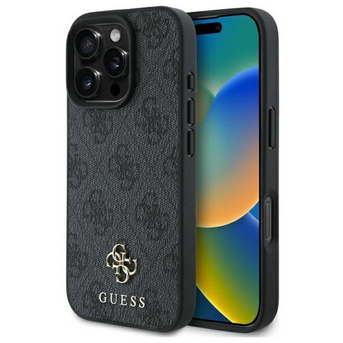 Etui GUESS 4G Small Classic MagSafe do Apple iPhone 16 Pro Czarny
