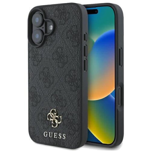 Etui GUESS 4G Small Classic MagSafe do Apple iPhone 16 Czarny