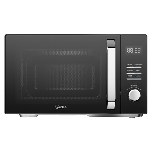 Kuchenka mikrofalowa MIDEA MAG25XF 800W średnica 31.5 cm pojemność 25L Grill Czarny