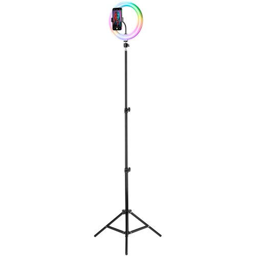 Lampa pierścieniowa CELLULARLINE Selfie Ring Pro Multicolor Czarny