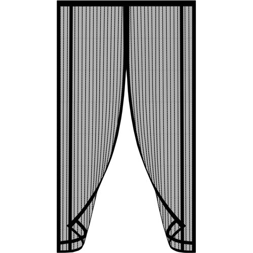 Moskitiera magnetyczna GOCKOWIAK Magic Mesh 100 x 220 Czarny