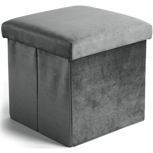 Pufa GOCKOWIAK Diego Grafitowy L 38 x 38 x 38 cm