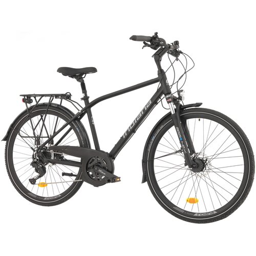 Rower trekkingowy INDIANA X-Road 5.0 M19 28 cali męski Czarno-srebrny