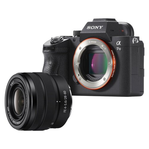Aparat bezlusterkowy SONY Alpha A7 III (ILCE-7M3B.CEC) Body Czarny, Full Frame, 24Mpix, UHD 4K 30p, BIONZ X + Obiektyw SONY FE 28-60mm F4-5.6
