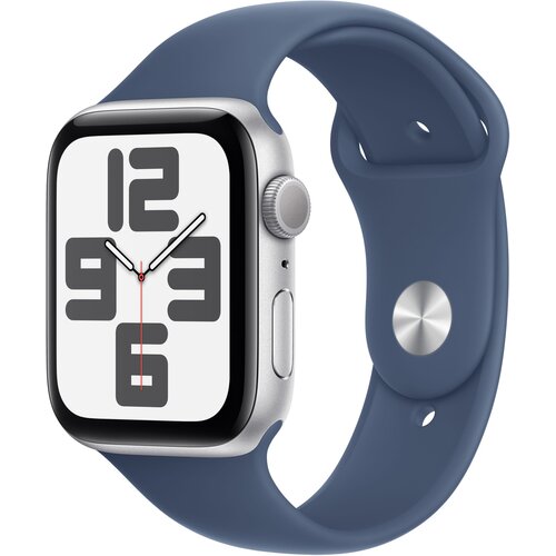 Apple Watch SE 2gen GPS + Cellular 40mm koperta z aluminium (srebrny) + pasek sportowy rozmiar M/L (denim) 2024