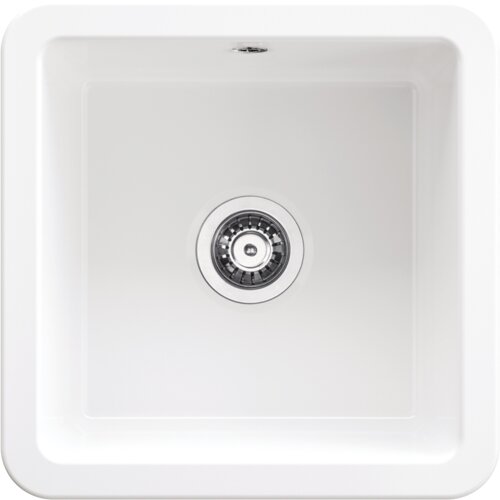 Zlewozmywak jednokomorowy DEANTE Lumi ZCU 610B Biały 45.7x45.7