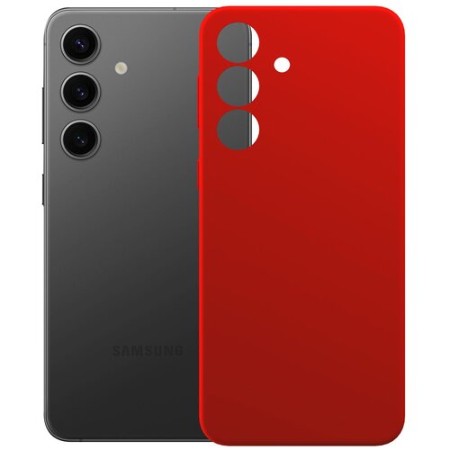 Etui 3MK Silicone Guardx MagCase do Samsung Galaxy S24 Czerwony