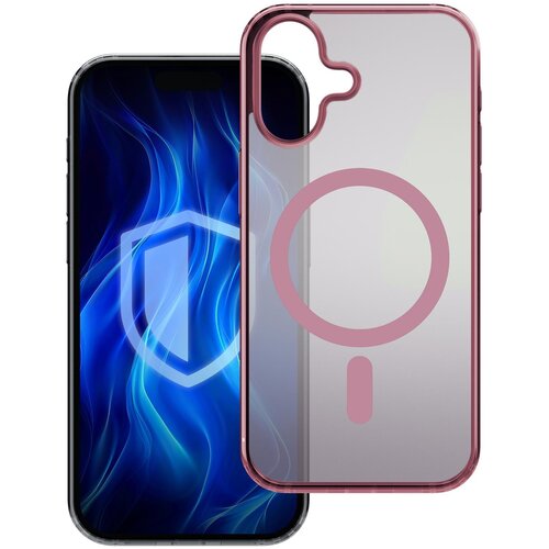 Etui 3MK Frosty Guardx MagCase do Apple iPhone 16 Różowy
