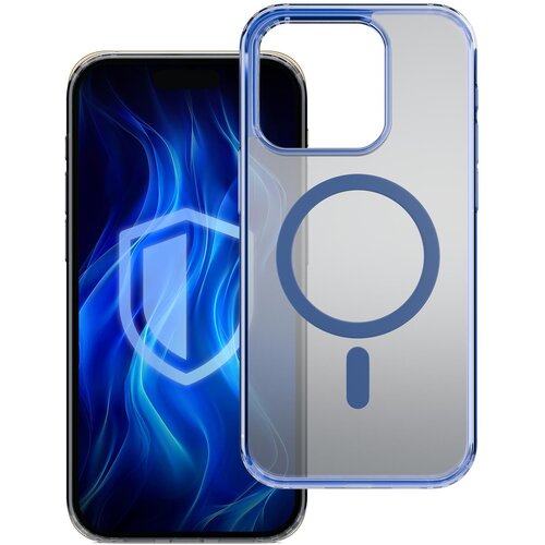 Etui 3MK Frosty Guardx MagCase do Apple iPhone 16 Pro Niebieski