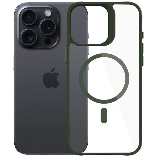 Etui 3MK Satin Guardx MagCase do Apple iPhone 16 Pro Max Przezroczysto-zielony