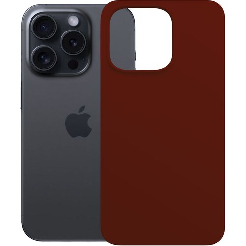 Etui 3MK Silicone Guardx MagCase do Apple iPhone 16 Pro Ciemno-czerwony
