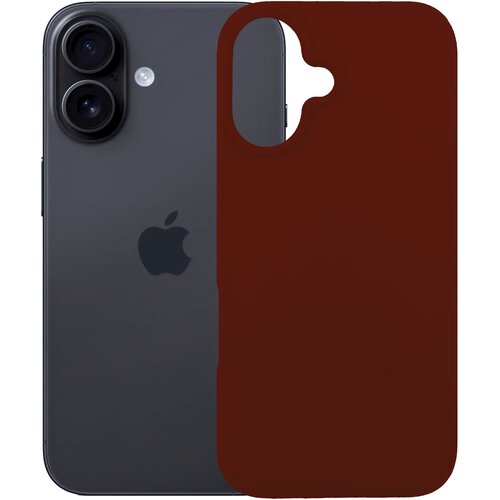Etui 3MK Silicone Guardx MagCase do Apple iPhone 16 Ciemno-czerwony