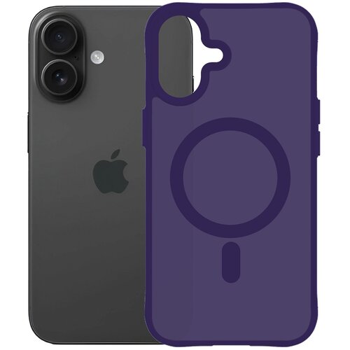Etui 3MK Smoke Guardx MagCase do Apple iPhone 16 Fioletowy