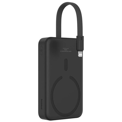 Powerbank BASEUS Magnetic Mini 10000mAh 20W Czarny + Kabel Lightning
