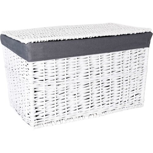 Kufer GOCKOWIAK wiklinowy 160 L Biało-szary