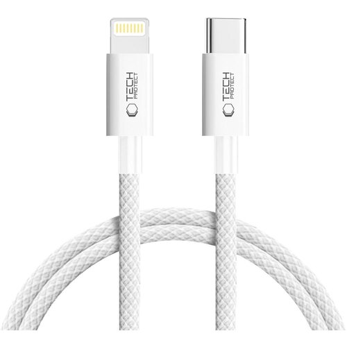 Kabel USB-C - Lightning TECH-PROTECT UltraBoost Lite PD27W/3A 1 m Szary