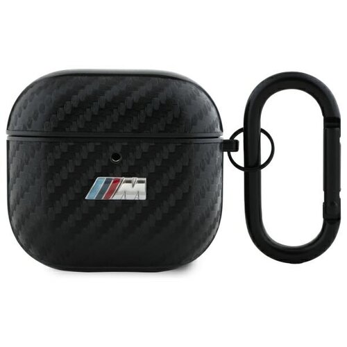 Etui na słuchawki BMW PU Carbon M Collection do Apple AirPods 4 Czarny
