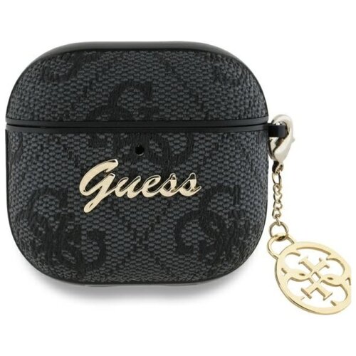 Etui na słuchawki GUESS 4G Charm Collection do Apple Airpods 4 Czarny