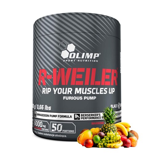 Przedtreningówka OLIMP R-Weiler Owocowy poncz (300 g)